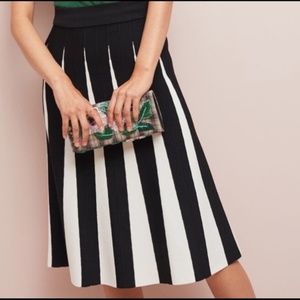 Anthropologie black & white skirt